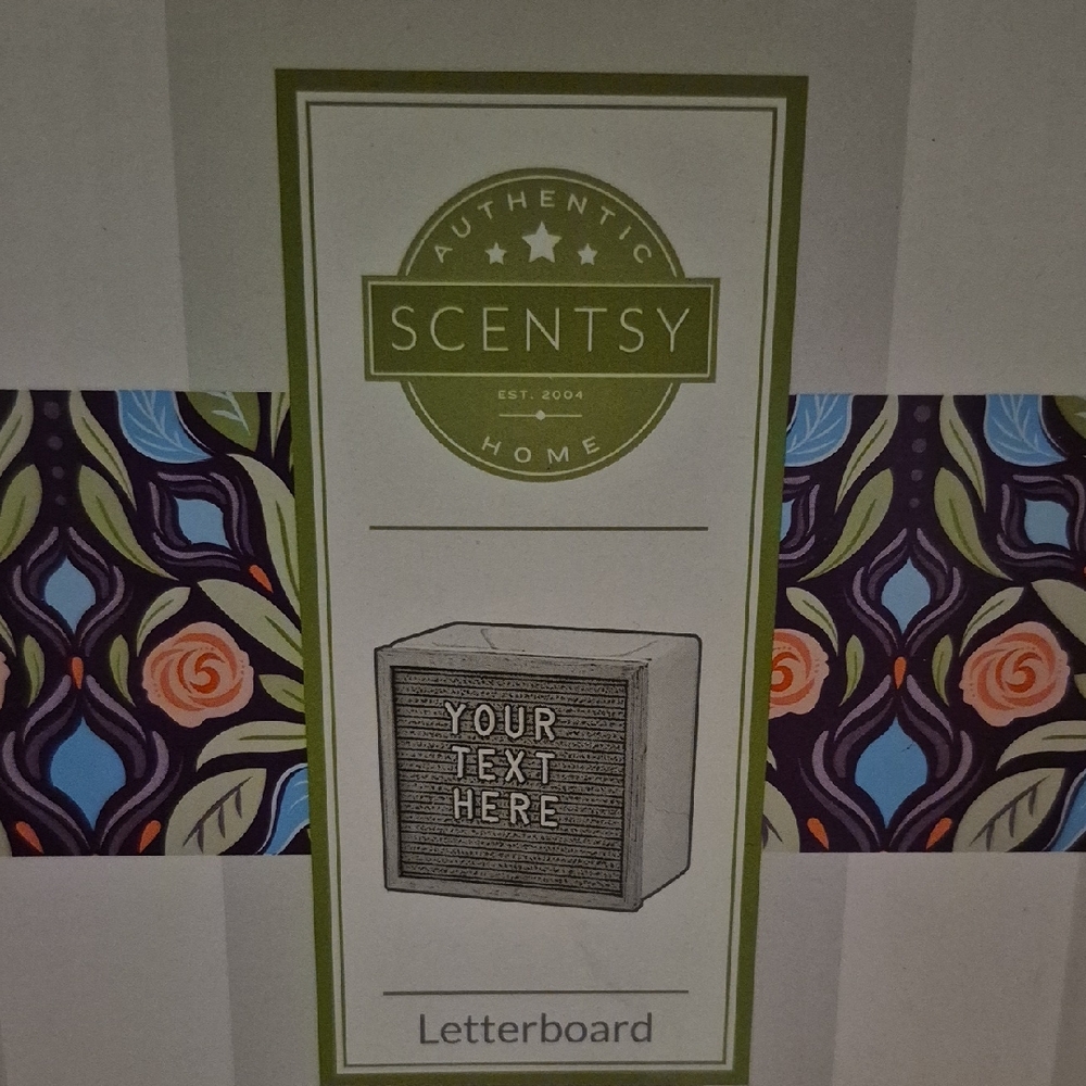 Scentsy Letterboard with Floral Design